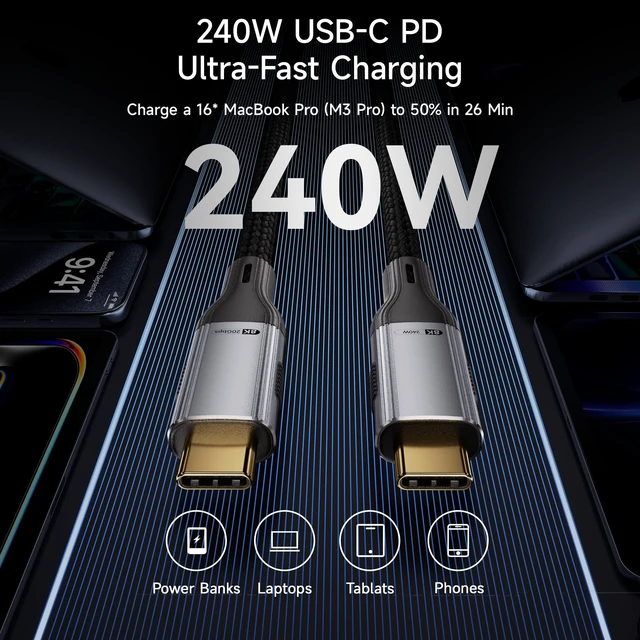 Alt view image 2 of 5 - USB C to C Cable (2Pack 3ft),Short USB Type C Fast Charging Nylon Braided Charger Cord Compatible with iPhone 17 16 Pro/15 Pro Max Android Samsung Galaxy S24 S23 S22,MacBook Pro, iPad Pro USB-C