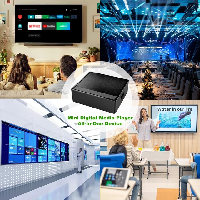 Alt view image 2 of 5 - BOXPUT Mini 4K Media Player with WiFi 6 BT and USB Playback