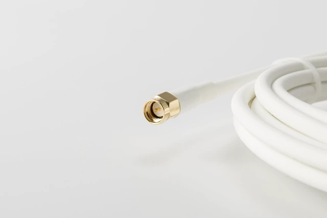 Alt view image 2 of 5 - HyperSignal SMA to N-Type Cable Assembly for CPE and IoT, Supports LTE/5G NR, WiFi, Low Insertion Loss, Halogen Free (6.0, 6 m, Meters)