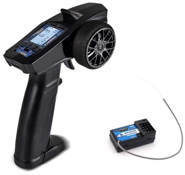 Main image of havcybin Turbo Racing P32 91803G-C 2.4G 4CH RC Remote and Receiver Controller LCD Display with Waterproof Radio Transmitter for RC Car Boat (91803-C)