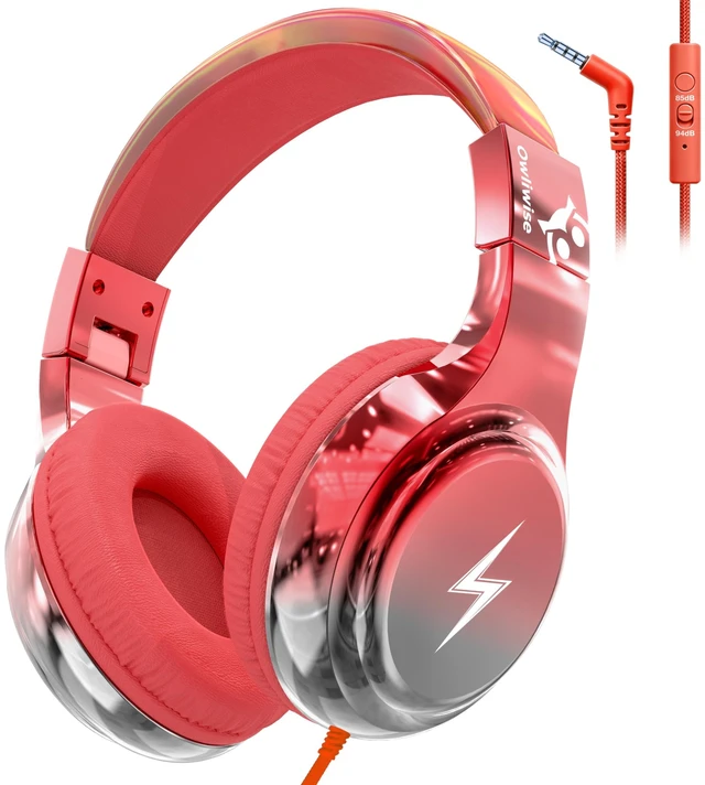 Main image of Owliwise Kids Headphones with Cord with Mic, 85/94dB Safe Volume Limit
