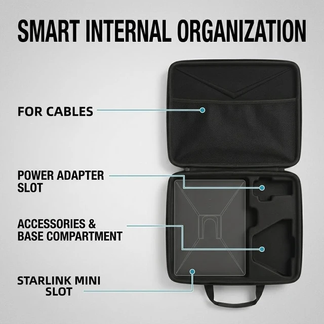 Alt view image 4 of 5 - SUREMAX Starlink Mini Case with Silicone Protective Cover Combo, Hard