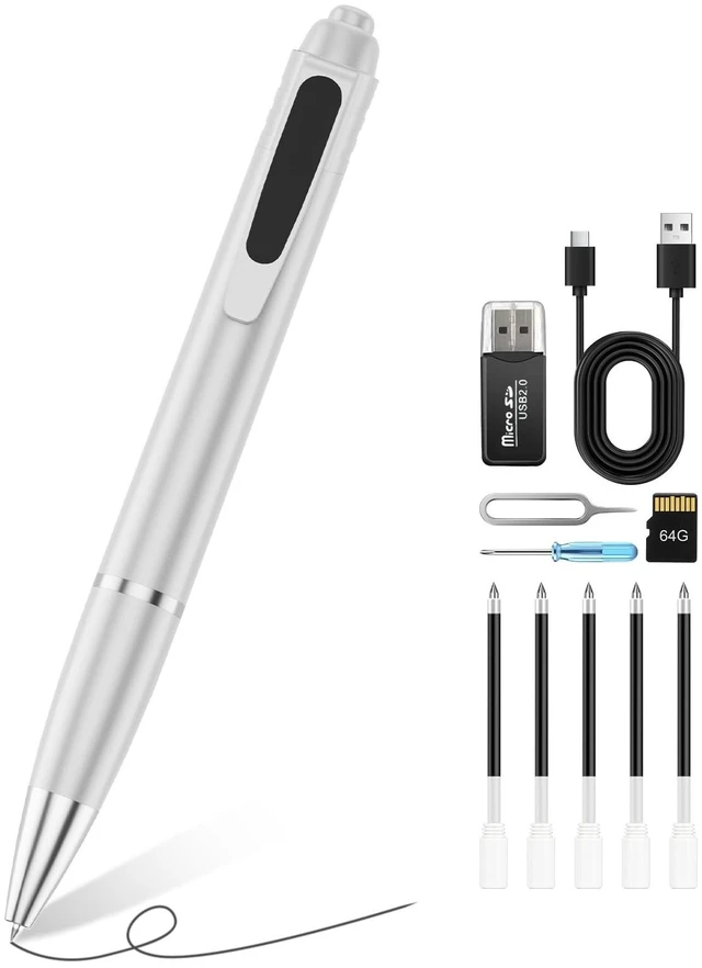 Main image of MDZUI Hidden Camera Pen with 64GB, 1080P Mini Camera
