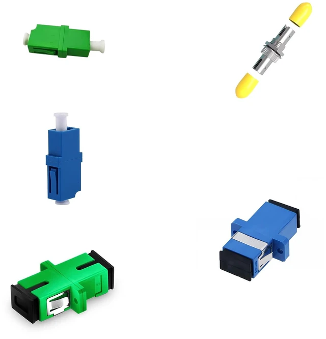 Main image of Muejjur 34pack Fiber Optic Coupler Kit with Protective Box - Fiber Optic Connector Kit - for ST LC LC/APC SC/APC SC Cables