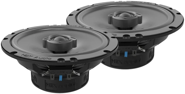 Main image of HEX Audio HEX-CS65 6.5" 200 Watt Coaxial Car Speakers Pair