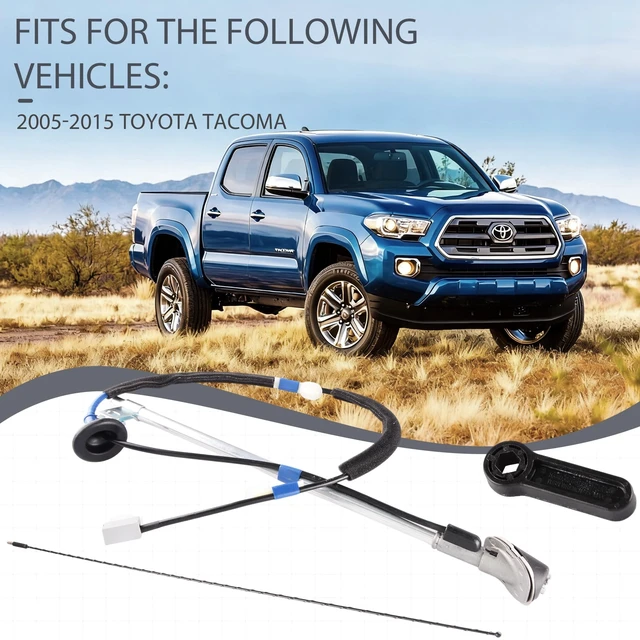 Alt view image 2 of 5 - GrteRokky Antenna Kit Assembly Manual Type with Antenna, Ornament, Nut & Base Compatible with 2005-2015 Toyota Tacoma, Replaces OEM #86300-04070, 86309-04110, 86396-04040