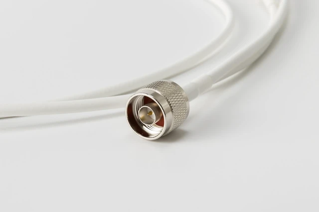 Alt view image 2 of 5 - HyperSignal RPSMA to N-Type Cable Assembly for CPE and IoT Applications, Supports LTE/5G NR, WiFi, 500MHz-7500MHz, Low Insertion Loss (8, 8 m, Meters)
