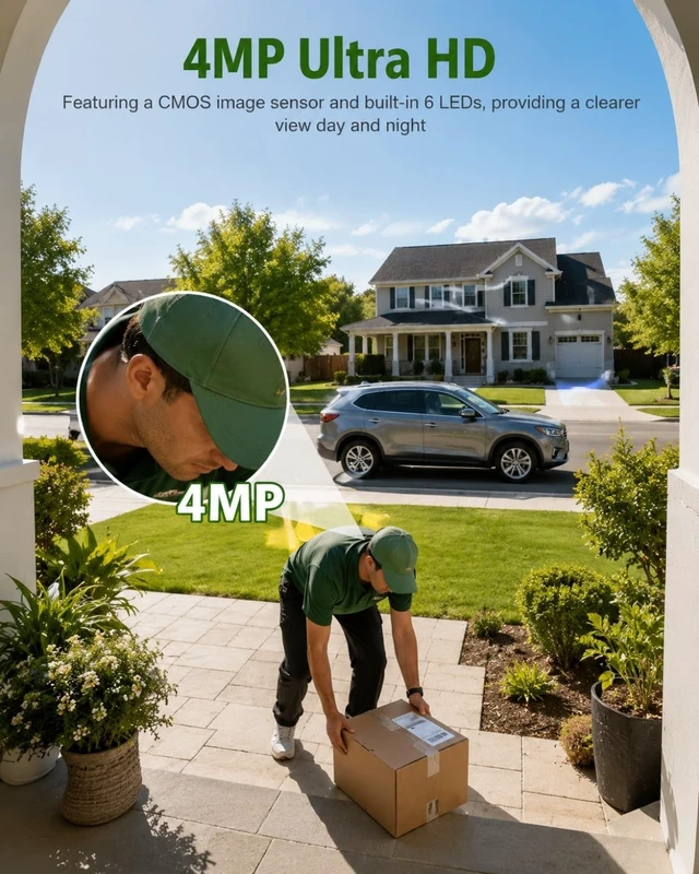 Alt view image 4 of 5 - Security Cameras Wireless Outdoor 5G WiFi, Solar Outdoor Camera Wireless