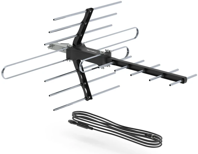 Main image of Mornixol Outdoor TV Antenna, 70-Mile Range Digital TV Antenna, Easy No-Tools Installation, Weather-Resistant, Mountable Antenna for 4K, 1080P, HD Local Channels, Supports Smart TVs
