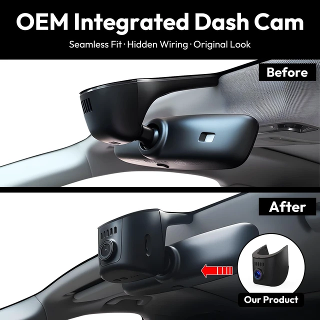 Alt view image 4 of 5 - Bosscode 4K Dash Cam Fit for Audi 2019-2026 Allroad A3 A4 A5 A6 A7 A8