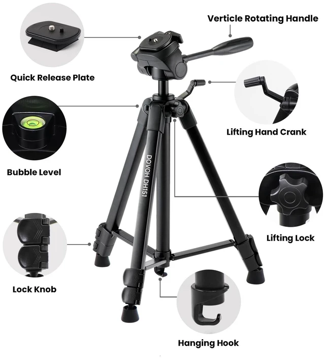 Alt view image 3 of 5 - DOVOH 60 Tripod for Laser Level, DH151