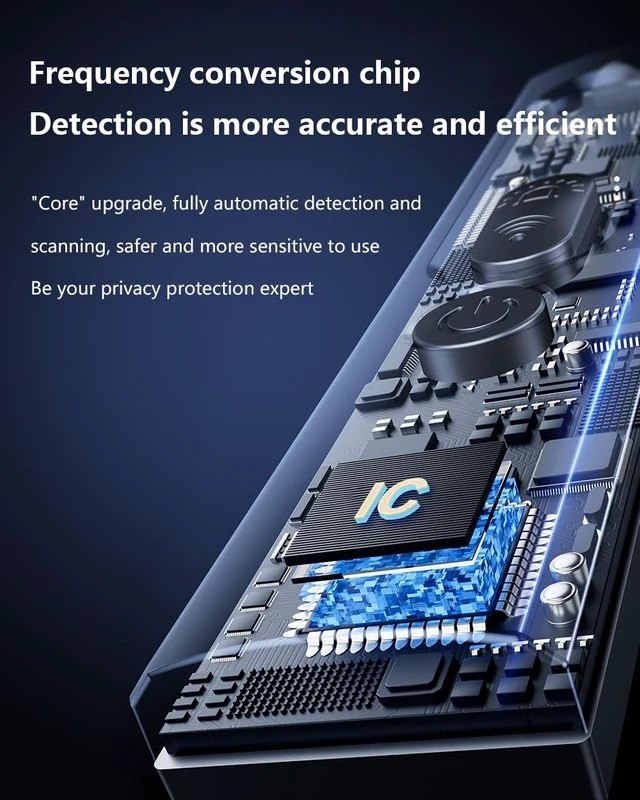 Alt view image 3 of 5 - Upgraded Hidden Camera Detector for TravelCamera Detector, Hidden Device GPS Detector Bug Detector, Wireless Signal Scanner for Travel,Car,Office,6 Levels Sensitivity 4 Modes, 30H Working