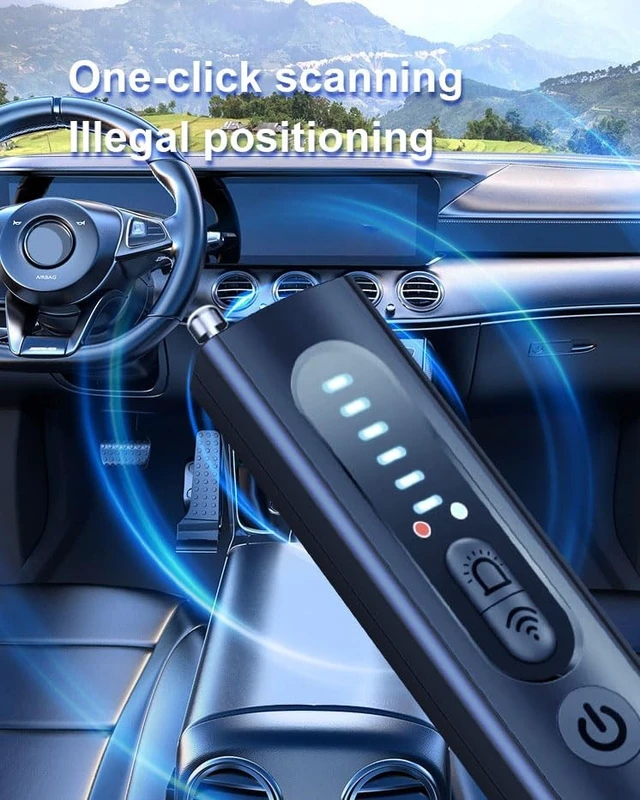 Alt view image 5 of 5 - Upgraded Hidden Camera Detector for TravelCamera Detector, Hidden Device GPS Detector Bug Detector, Wireless Signal Scanner for Travel,Car,Office,6 Levels Sensitivity 4 Modes, 30H Working