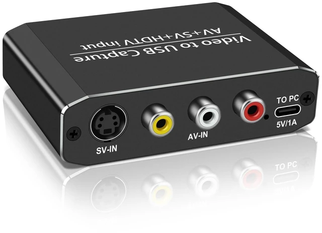 Main image of VHS to Digital Capture Card, USB Video Capture Card for VCR Hi8 Mini DV