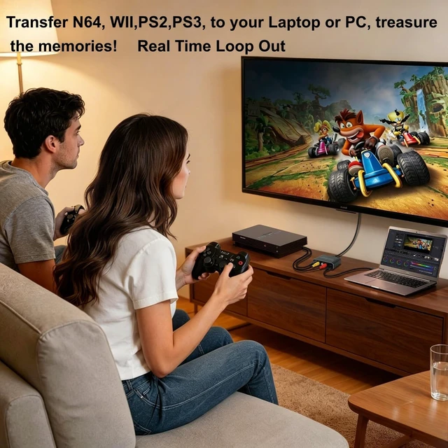 Alt view image 3 of 5 - VHS to Digital Capture Card, USB Video Capture Card for VCR Hi8 Mini DV
