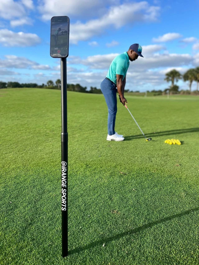 Alt view image 2 of 5 - iRangesports Monopod w/MagSafe Compatible Puck - Golf & Sports Monopod,