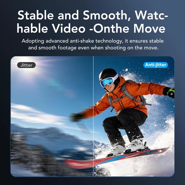 Alt view image 3 of 5 - BEARTAIN E12 Bone Conduction Headphones with Camera, Hand-Free POV Camera Headphones, AI Functions, IP54 Waterproof, Bluetooth Open-Ear Wireless Sports Headset for Running Cycling with APP