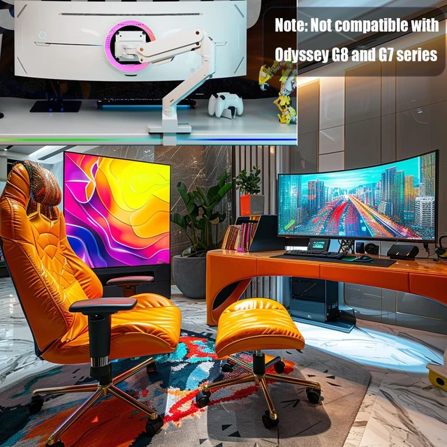 Alt view image 4 of 5 - Wall Mount VESA Adapter Bracket Fits for Samsung Odyssey G9 C49G95T 49''LC49G95TSSNXZA and Neo Models
