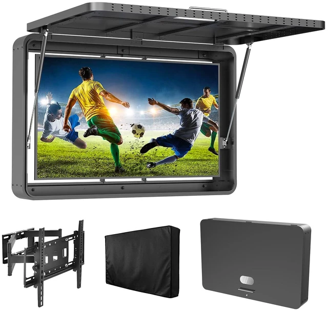 Main image of Outdoor TV Enclosure 55 Inch with Lock, Premium Metal Outdoor TV Hard Cover