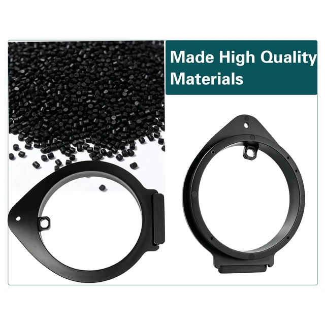 Alt view image 5 of 5 - 2PCS 6.5Inch Speaker Adapter Spacer Ring Fit for Chevy Silverado GMC Sierra