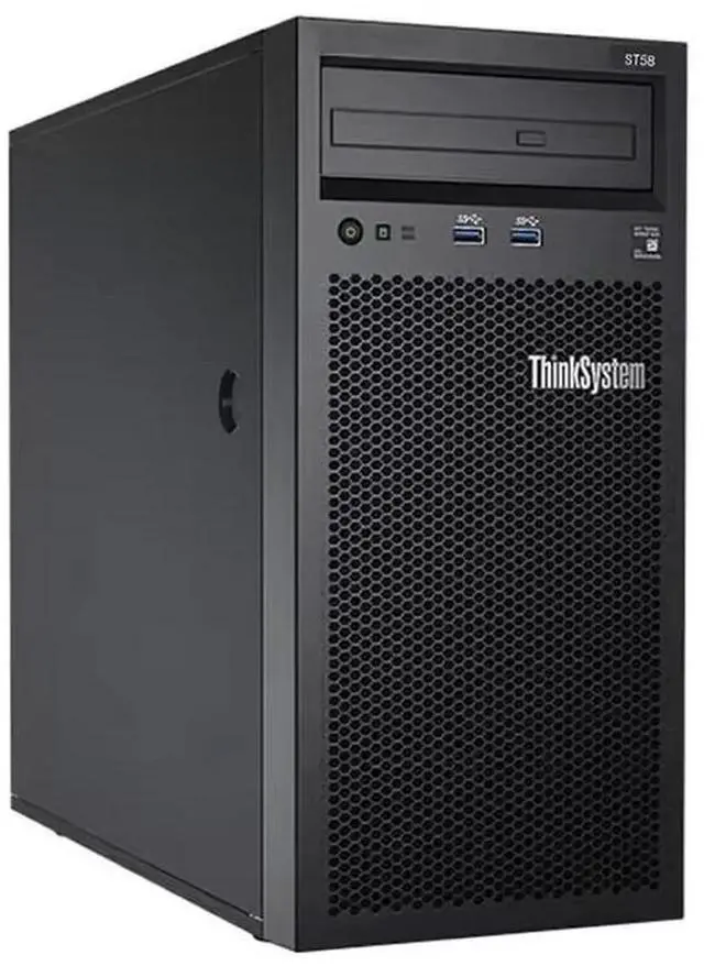Main image of Lenovo ThinkSystem ST558 Tower Server 2 x Intel Xeon Silver 4210, 128GB DDR4, 2TB SSD, 24TB HDD, RAID, NVIDIA NVS 315 Graphic