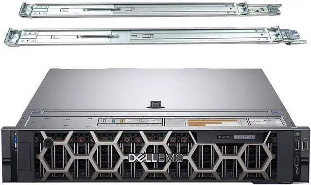 Main image of Dell PowerEdge R740 2U Rack Server, Dual Xeon 6130 2.10 GHz, 256GB DDR4 Memory, 64TB Enterprise NL SAS Storage, RAID, Dual Power, iDRAC, Rail Kit