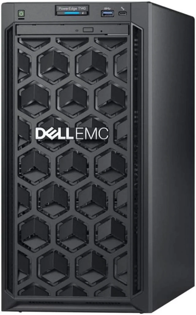 Main image of Dell PowerEdge T140 Mini Tower Server, Intel Xeon 3.3GHz CPU, 32GB DDR4 RAM, 8TB HDD Storage, RAID