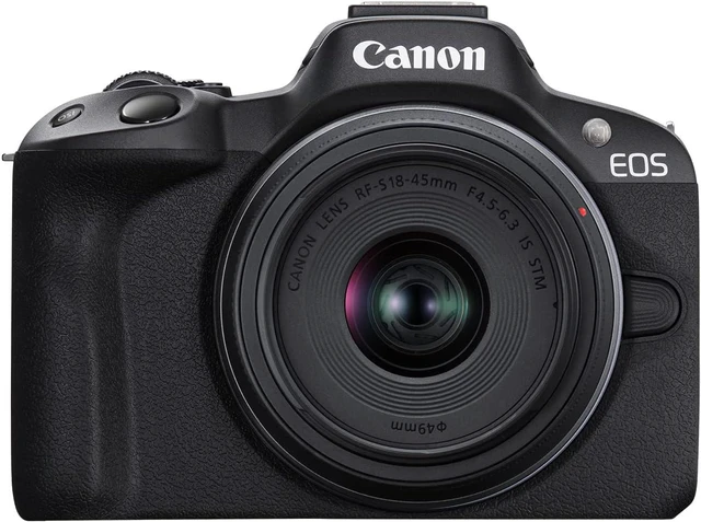 Main image of Canon EOS R50 Kit with (RF 18-45mm + RF 55-210mm ) (Black)