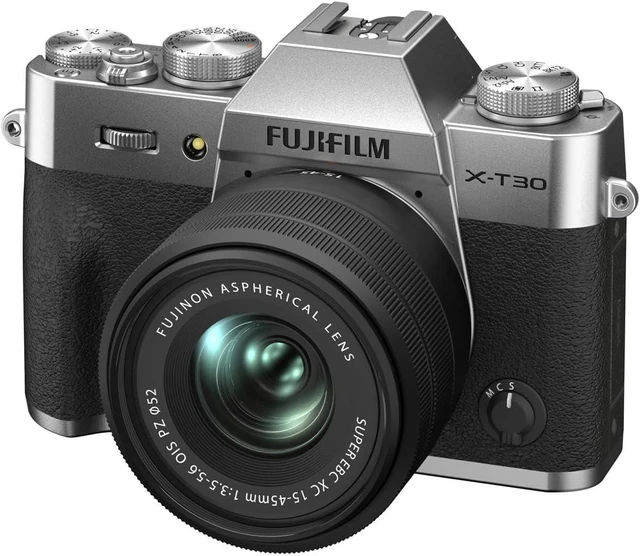 Main image of Fujifilm X-T30 II Kit with 15-45mm (Silver) (Black Lens)