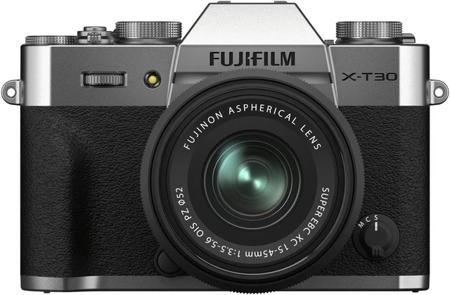 Alt view image 2 of 3 - Fujifilm X-T30 II Kit with 15-45mm (Silver) (Black Lens)