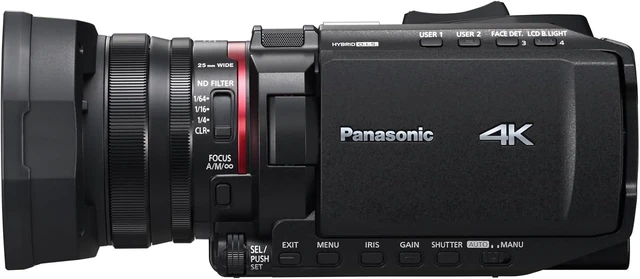 Alt view image 3 of 7 - Panasonic HC-X1200 UHD 4K HDMI Camcorder with 24x Zoom