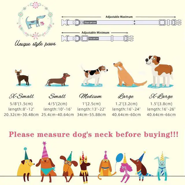 Alt view image 6 of 6 - Unique style paws Dog Collar Plastic Buckle with Pendant Puppy Collar for Spring Summer Blueberry Bee for Small Medium Large Boys Girls Dogs