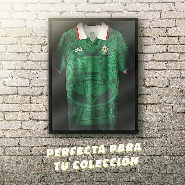 Alt view image 4 of 6 - Mexico 1998 Retro WBC Jersey - Mexican Soccer Jersey