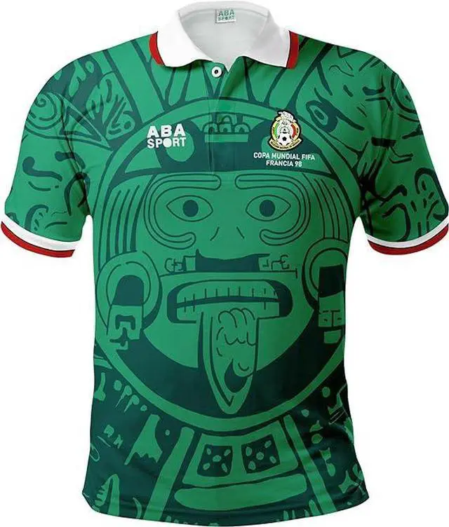 Main image of Mexico 1998 Retro WBC Jersey - Mexican Soccer Jersey
