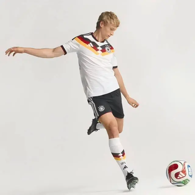 Alt view image 4 of 5 - Germany Home Men's Authentic Soccer Jersey 26/31 M