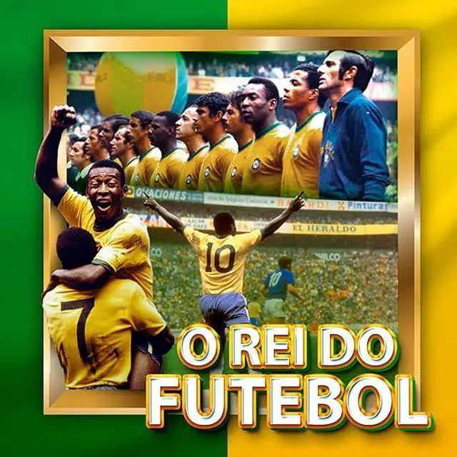 Alt view image 5 of 6 - Brazil/Brasil 1970 Retro Soccer Jersey for Men Vintage Yellow Football Shirt Pelé Tribute Classic Fan Apparel XL