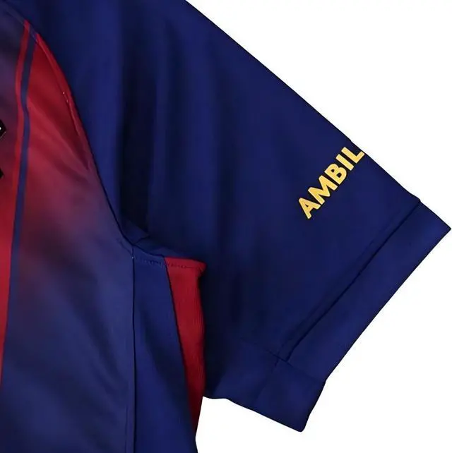 Alt view image 3 of 6 - Raphinha #11 Mens Soccer Jersey Fan Edition Short Sleeve & Casual Shirt - Home, Away, Third Kit & Fourth Kit 2025/26 Deep Royal Blue / Red 2025/26 2XL
