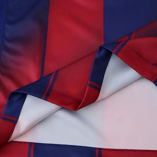 Alt view image 5 of 6 - Raphinha #11 Mens Soccer Jersey Fan Edition Short Sleeve & Casual Shirt - Home, Away, Third Kit & Fourth Kit 2025/26 Deep Royal Blue / Red 2025/26 2XL