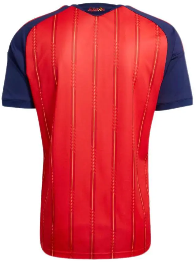 Alt view image 2 of 5 - Men's Spain 26 Home Replica Soccer Jersey, Short Sleeve Breathable Quick-Dry Football Shirt, Classic National Team Uniform for Match Day, Training and Casual Fan Wear