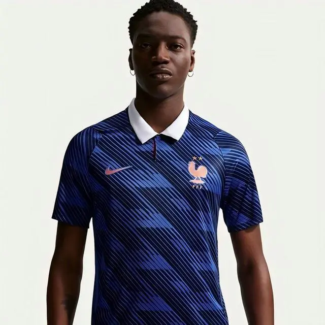 Alt view image 3 of 6 - Mens France 2026 Home Stadium Dri-FIT Soccer Jersey 2XL