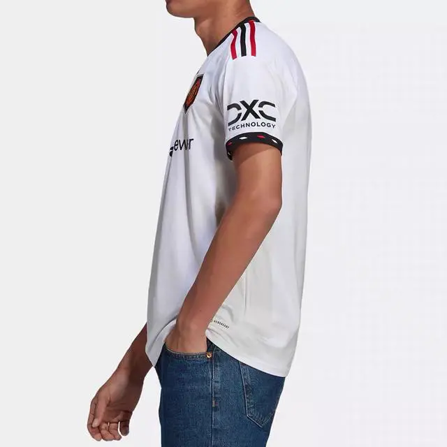 Alt view image 3 of 4 - Men's Manchester United 22/23 Away Short Sleeve Soccer Fan Jersey 2XL