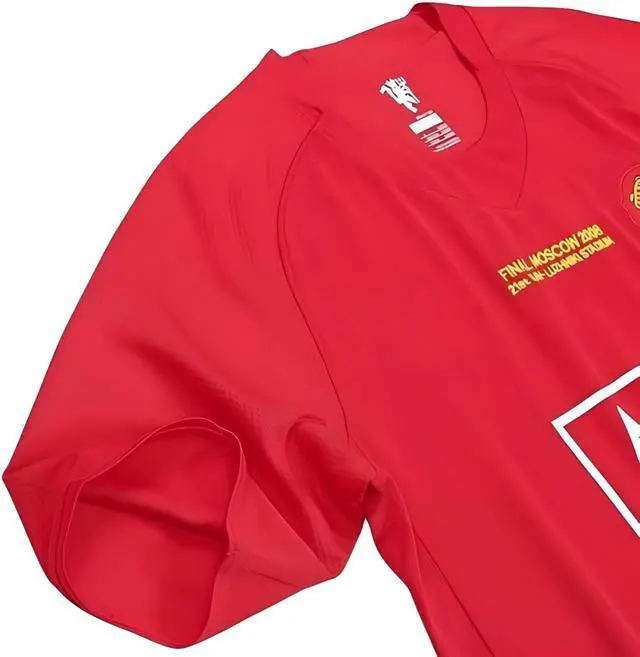 Alt view image 4 of 5 - Mens Soccer Jersey Fan Version Long & Short Sleeve Shirt for Game Day, Training, or Casual Wear - 2007/08 Red Short 2XL