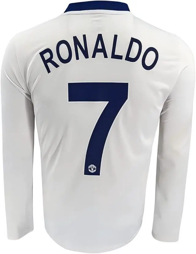 Main image of Mens Soccer Jersey Fan Version Long & Short Sleeve Shirt for Game Day, Training, or Casual Wear - 2007/08 White L