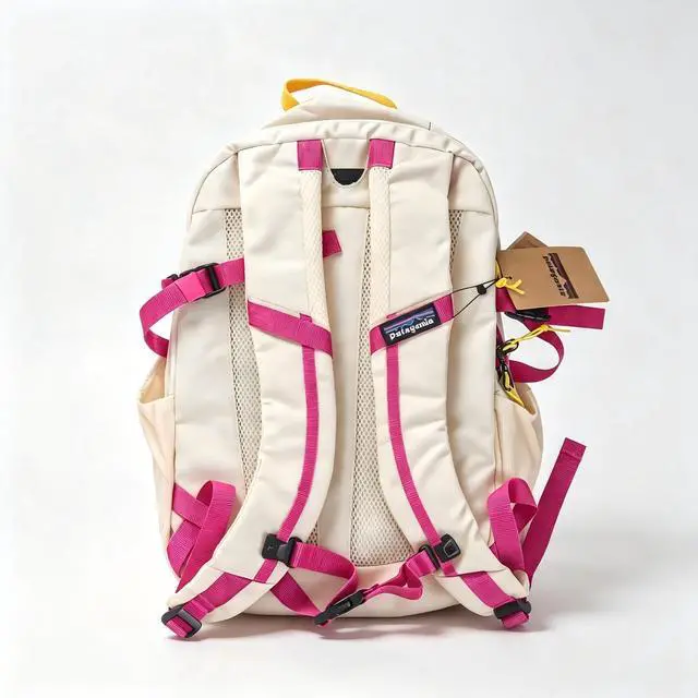 Alt view image 3 of 5 - New Patagoni 26L Hip Hop Color Block Backpack, Ultra Lightweight 1.06 Lbs Large Capacity Daypack, Water Resistant Laptop Backpack for Outdoor Travel Hiking Casual Street Style Unisex Bag