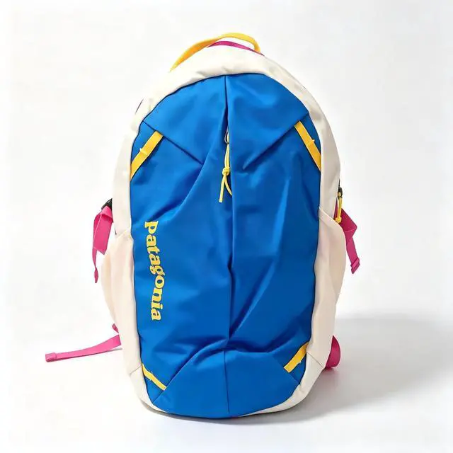 Alt view image 2 of 5 - New Patagoni 26L Hip Hop Color Block Backpack, Ultra Lightweight 1.06 Lbs Large Capacity Daypack, Water Resistant Laptop Backpack for Outdoor Travel Hiking Casual Street Style Unisex Bag