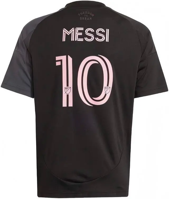 Alt view image 3 of 5 - Inter Miami 25/26 Messi Youth Away Jersey Sustainable Soccer Shirt with Moisture-Wicking AEROREADY Fabric L