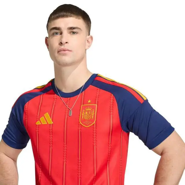Alt view image 3 of 5 - Men's Spain 26 Home Replica Jersey L