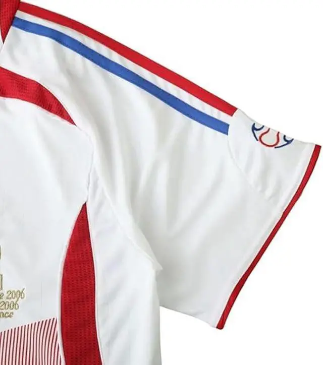Alt view image 3 of 5 - Zidane France Retro Mens Soccer Jersey Home & Away Short Sleeve for Game Day, Training, or Casual Wear XL