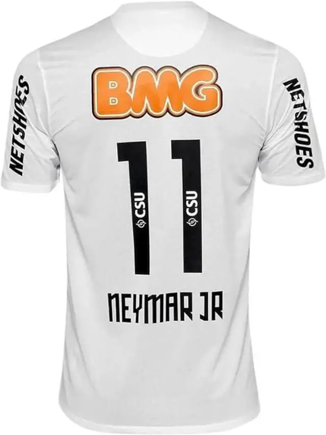 Main image of Santos Ney #11 Retro Mens Soccer Jersey Fan Edition Short & Long Sleeve Casual Shirt Home, Away & Third Kit 2012/13
