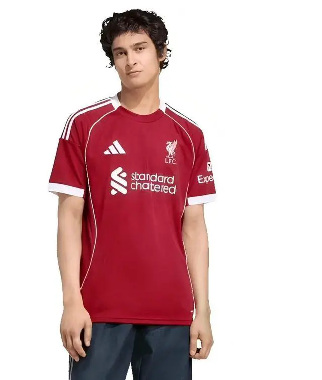 Alt view image 3 of 4 - Mens Liverpool Fc 2526 Home Jersey Soccer Cleats - Red 2XL